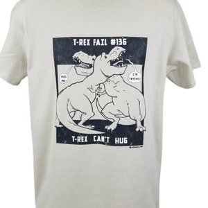 Set of 4 T-Rex Fail #136 T Rex Can't Hug Unisex Graphic Shirt Dinosaur Funny